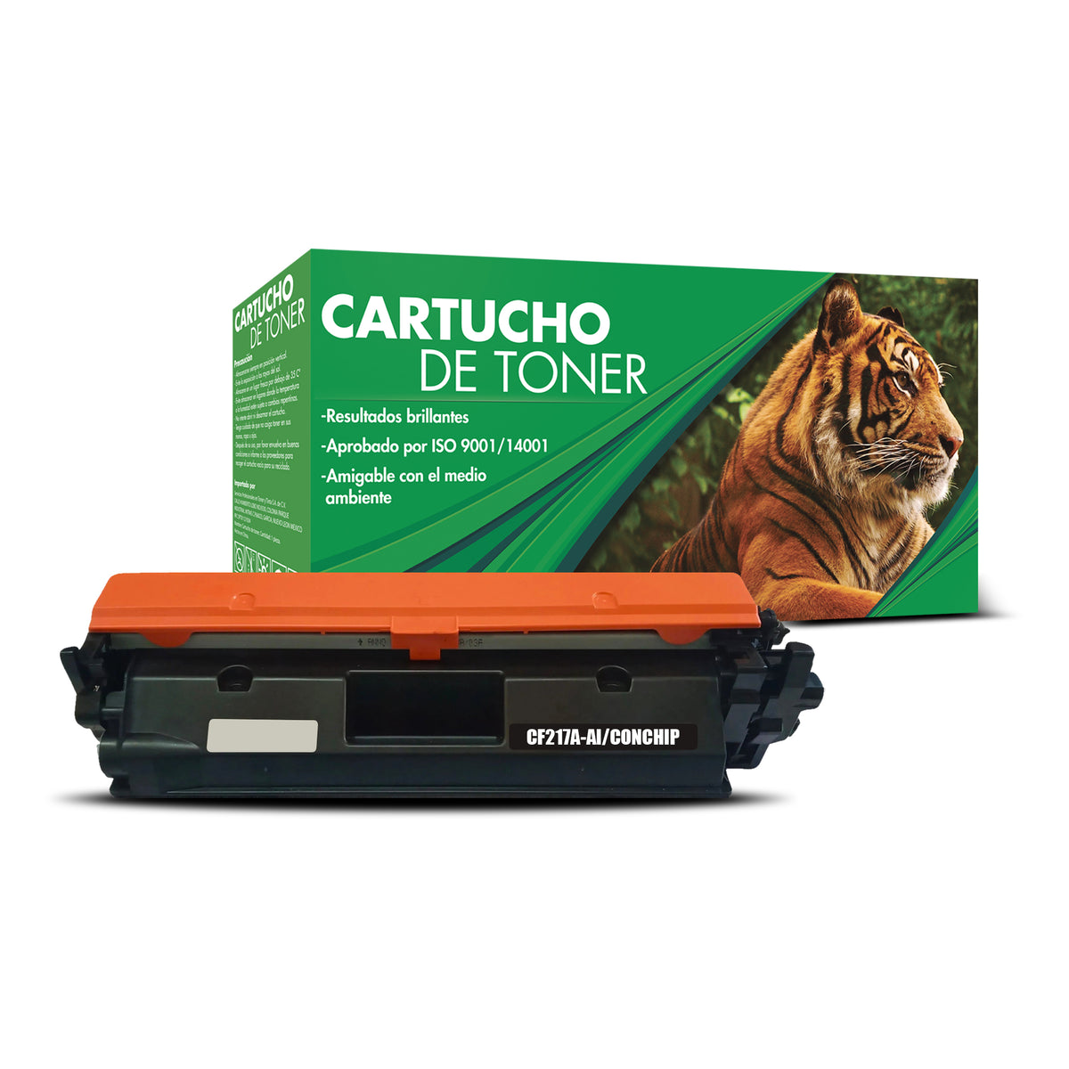 Tóner Compatible Tigre 17A CF217A Negro para equipos M102 M130