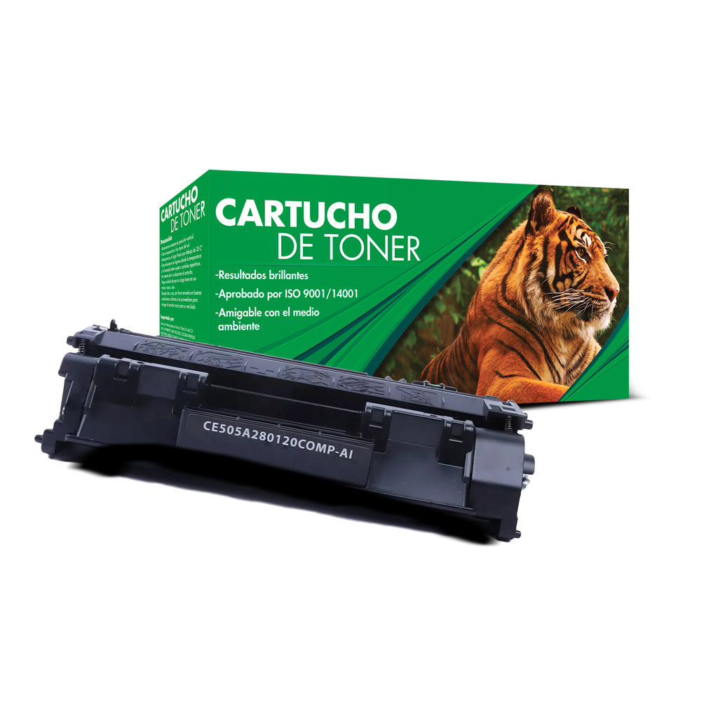 Tóner Compatible Tigre 05A CE505A / 80A CF280A Negro para P2035 P2055 y M401