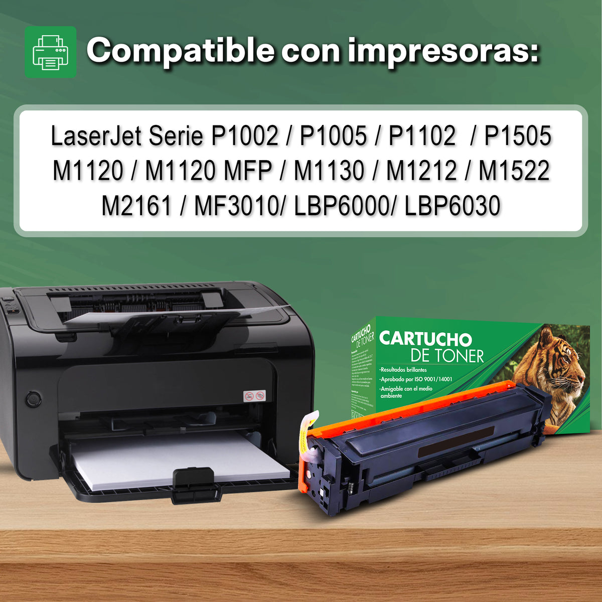 Tóner compatible 85A / 35A / 36A negro para HP P1102, P1005, P1505 y M1132