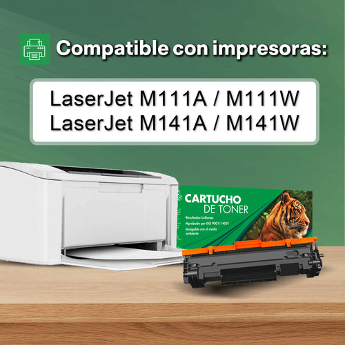 Tóner Compatible 150A W1500A Negro con Chip para HP M111a M111w M141a M141w