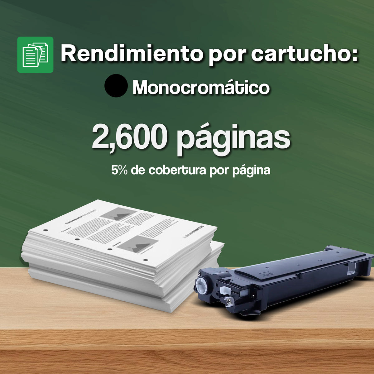 Tóner Compatible TN660 Negro para Brother DCP-L2520DW HL-L2305W HL-L2320D HL-L2340DW