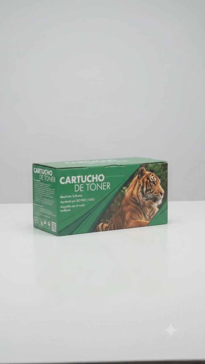 Tóner compatible Tigre 105A W1105A negro con chip para HP 107a, 107w, 135a y 108a